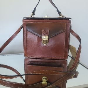 Patricia Nash leather brown bag